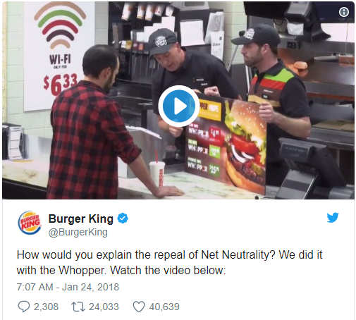 Burger King just took rare political swipe at Republicans